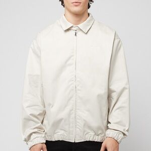 Nike Life Woven Harrington Full Zip Jacket Relaxed Fit FN3230-104 Beige Mens XL